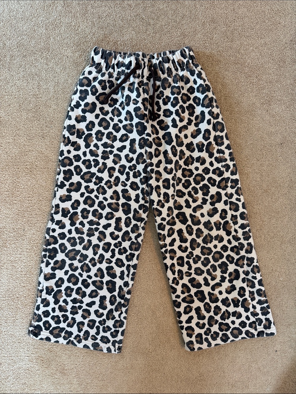 Zara Girls Leopard Print Sweatpants